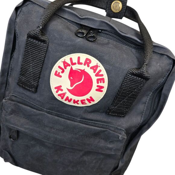 fjallraven mini black backpack Fjllrven Kanken Totepack - Long shoulder straps that can be adjusted to different back lengths Fjallraven Mini Kanken Backpack Black
